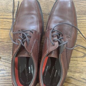 Rockport Walkability Oxford Brown Leather Lace Up Shoes Mens Size 11
